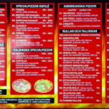 Silkos Pizzeria Meny