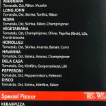 Pizzeria Valla Meny