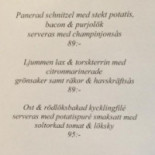 Ronny Perssons Golfrestaurang Meny