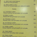 Asian City Restaurang Meny