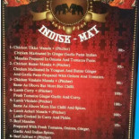 Indisk Mat Meny
