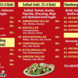Bebanko Pizzeria Meny